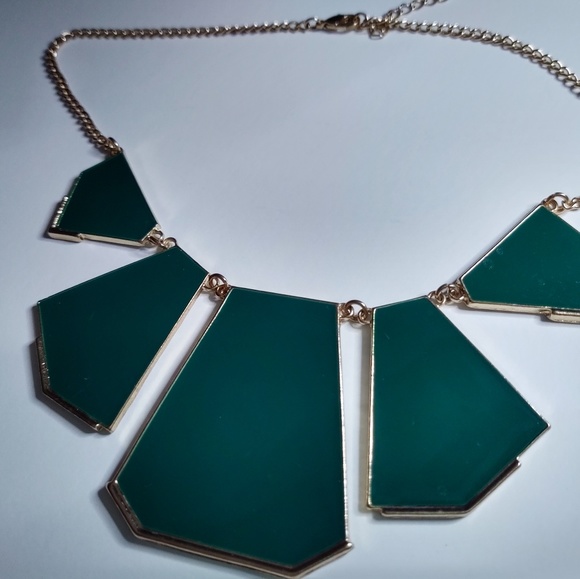Jewelry Jewelry - Green and Gold Necklace